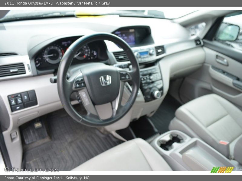 Alabaster Silver Metallic / Gray 2011 Honda Odyssey EX-L