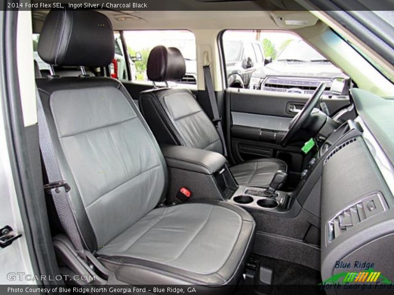 Ingot Silver / Charcoal Black 2014 Ford Flex SEL