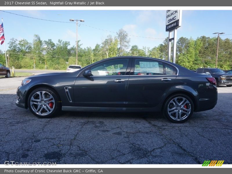 Nightfall Gray Metallic / Jet Black 2017 Chevrolet SS Sedan