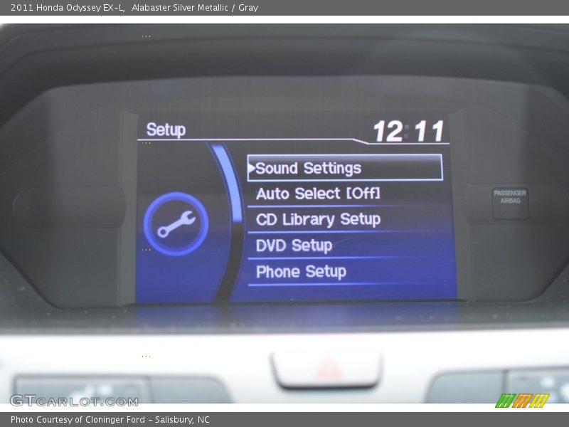 Alabaster Silver Metallic / Gray 2011 Honda Odyssey EX-L