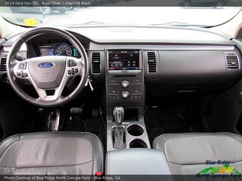 Ingot Silver / Charcoal Black 2014 Ford Flex SEL