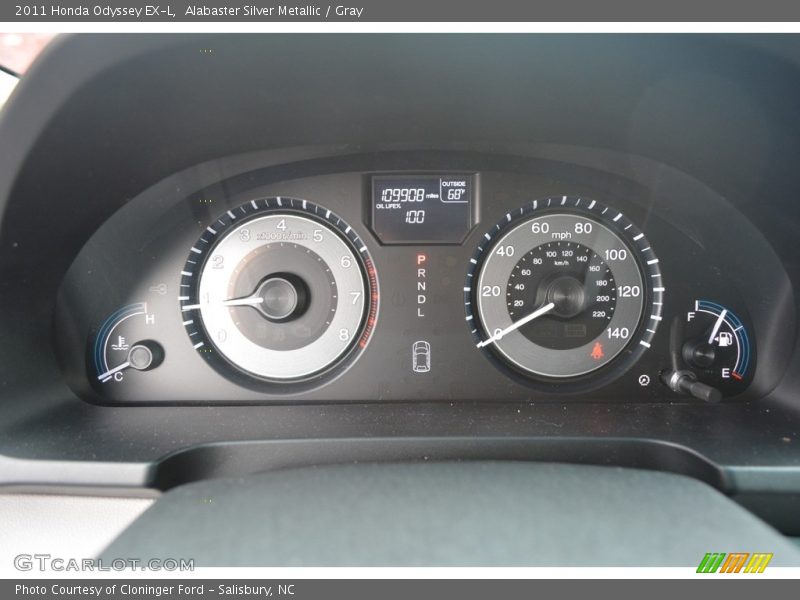 Alabaster Silver Metallic / Gray 2011 Honda Odyssey EX-L