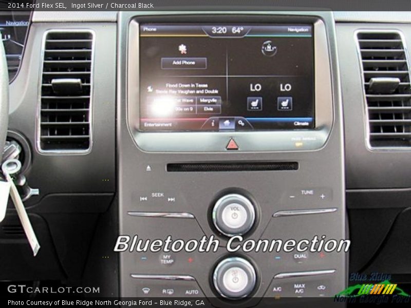 Ingot Silver / Charcoal Black 2014 Ford Flex SEL