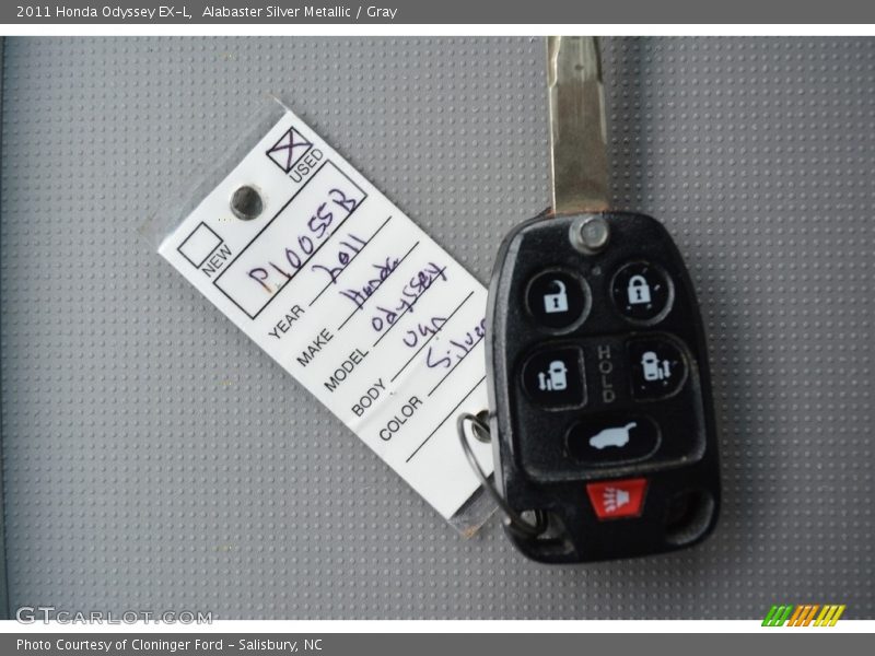 Alabaster Silver Metallic / Gray 2011 Honda Odyssey EX-L