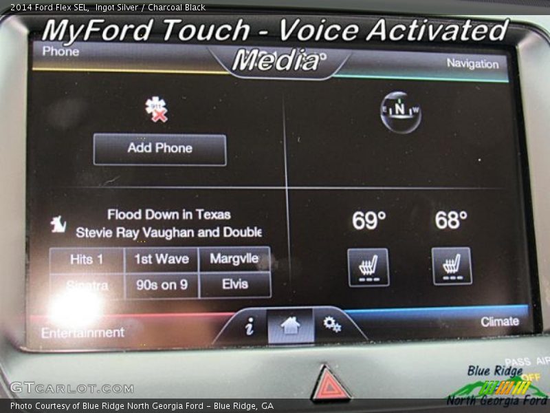 Ingot Silver / Charcoal Black 2014 Ford Flex SEL