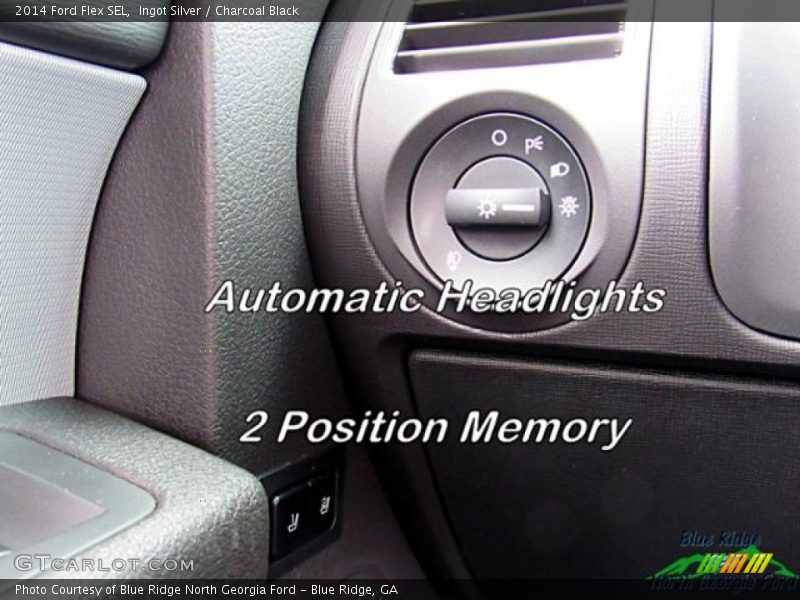 Ingot Silver / Charcoal Black 2014 Ford Flex SEL