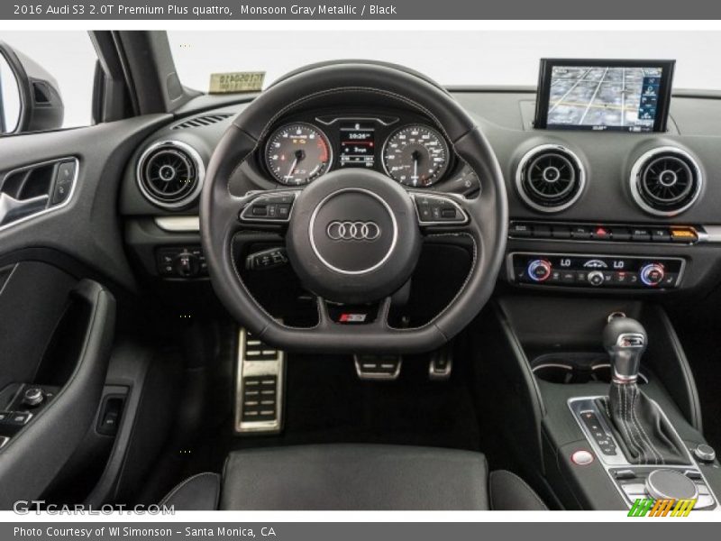 Monsoon Gray Metallic / Black 2016 Audi S3 2.0T Premium Plus quattro