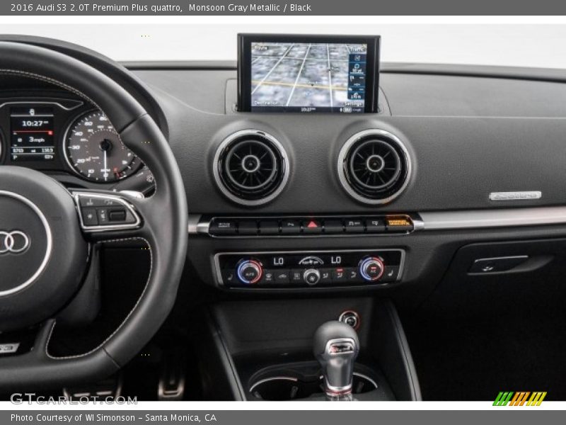 Monsoon Gray Metallic / Black 2016 Audi S3 2.0T Premium Plus quattro