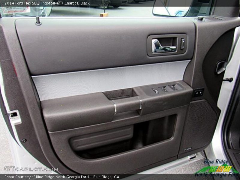 Ingot Silver / Charcoal Black 2014 Ford Flex SEL