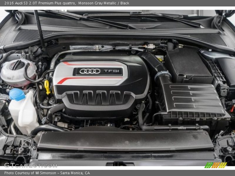 Monsoon Gray Metallic / Black 2016 Audi S3 2.0T Premium Plus quattro