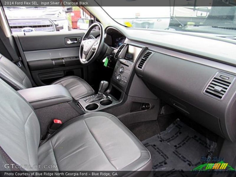 Ingot Silver / Charcoal Black 2014 Ford Flex SEL