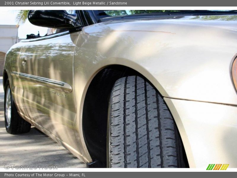 Light Beige Metallic / Sandstone 2001 Chrysler Sebring LXi Convertible