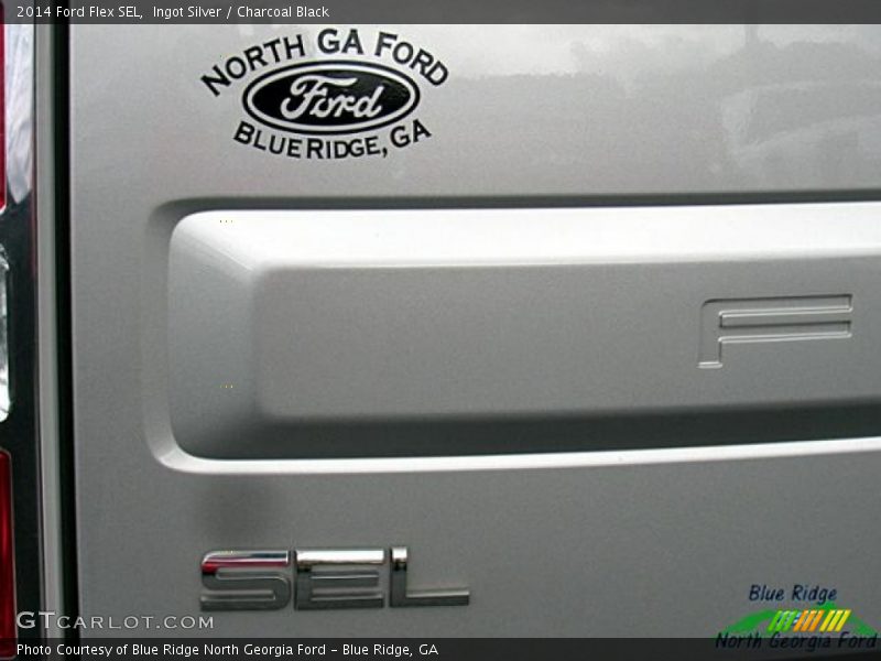 Ingot Silver / Charcoal Black 2014 Ford Flex SEL
