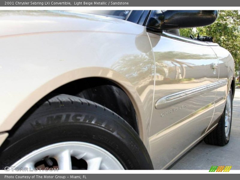 Light Beige Metallic / Sandstone 2001 Chrysler Sebring LXi Convertible