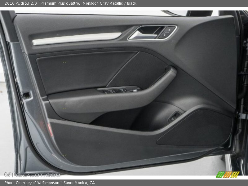 Monsoon Gray Metallic / Black 2016 Audi S3 2.0T Premium Plus quattro