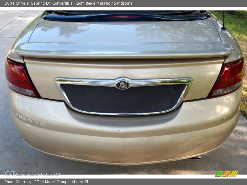 Light Beige Metallic / Sandstone 2001 Chrysler Sebring LXi Convertible