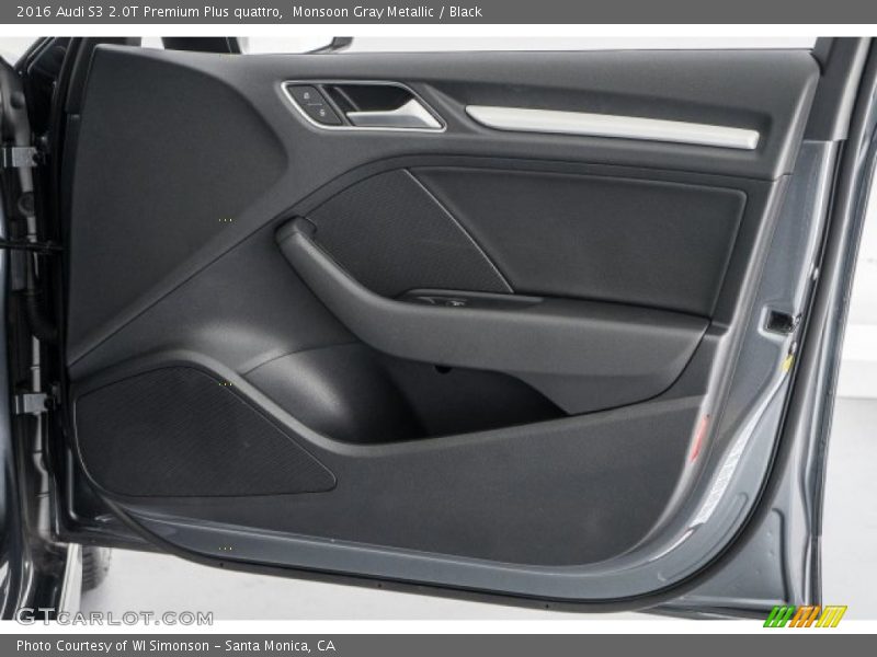 Monsoon Gray Metallic / Black 2016 Audi S3 2.0T Premium Plus quattro