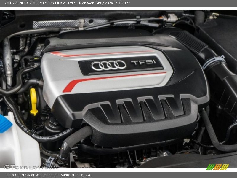 Monsoon Gray Metallic / Black 2016 Audi S3 2.0T Premium Plus quattro
