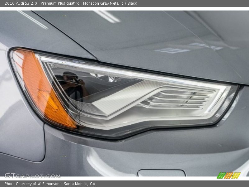 Monsoon Gray Metallic / Black 2016 Audi S3 2.0T Premium Plus quattro