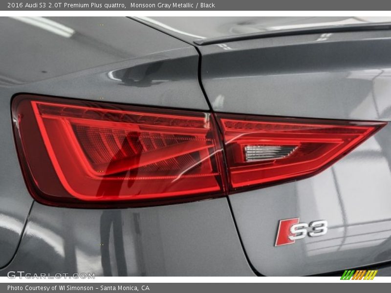 Monsoon Gray Metallic / Black 2016 Audi S3 2.0T Premium Plus quattro