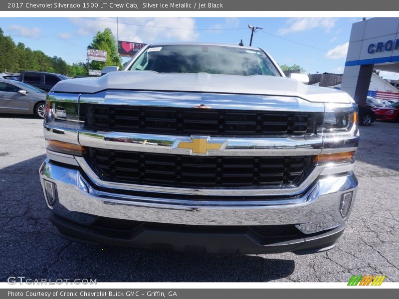 Silver Ice Metallic / Jet Black 2017 Chevrolet Silverado 1500 LT Crew Cab