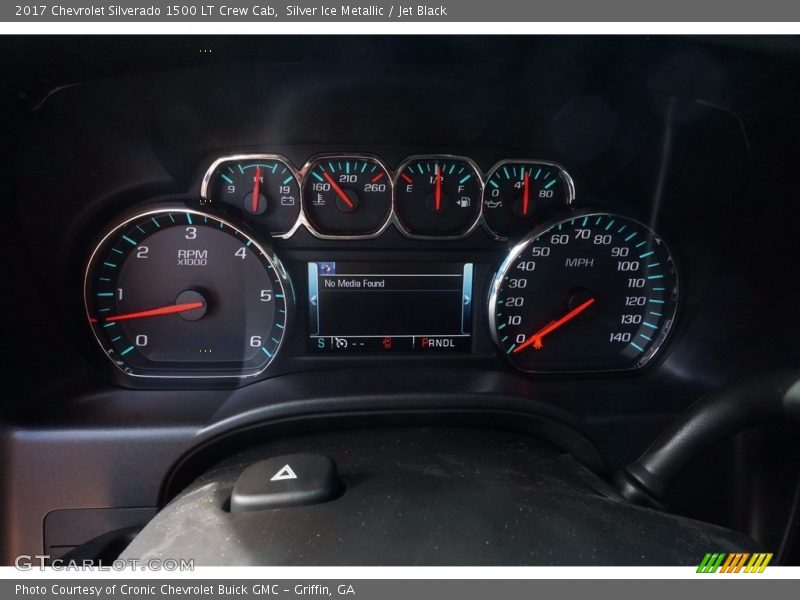 Silver Ice Metallic / Jet Black 2017 Chevrolet Silverado 1500 LT Crew Cab