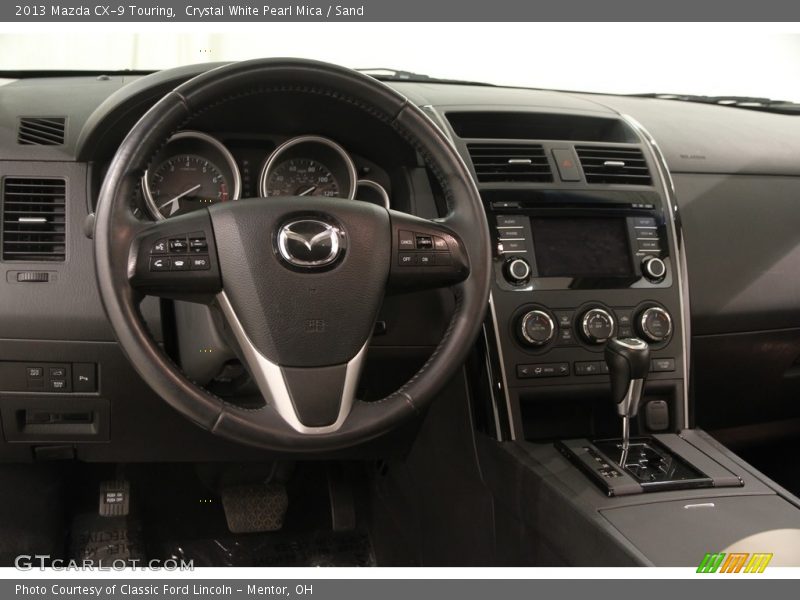 Crystal White Pearl Mica / Sand 2013 Mazda CX-9 Touring