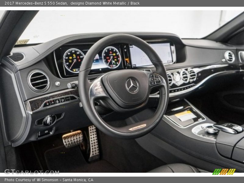 designo Diamond White Metallic / Black 2017 Mercedes-Benz S 550 Sedan