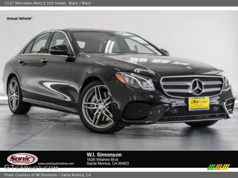 Black / Black 2017 Mercedes-Benz E 300 Sedan