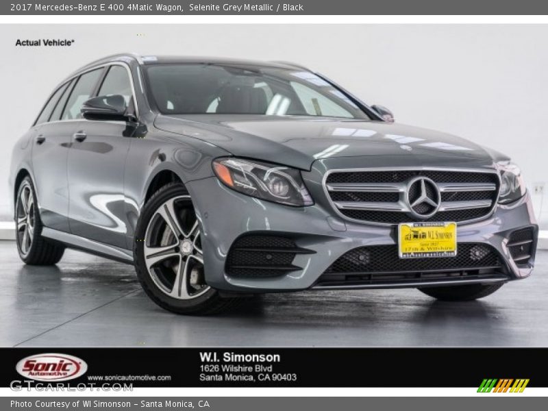 Selenite Grey Metallic / Black 2017 Mercedes-Benz E 400 4Matic Wagon