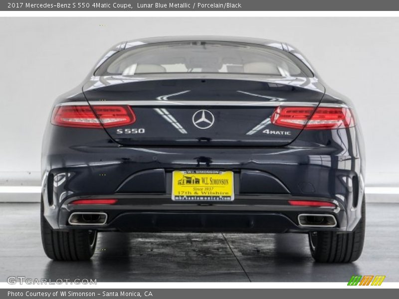 Lunar Blue Metallic / Porcelain/Black 2017 Mercedes-Benz S 550 4Matic Coupe