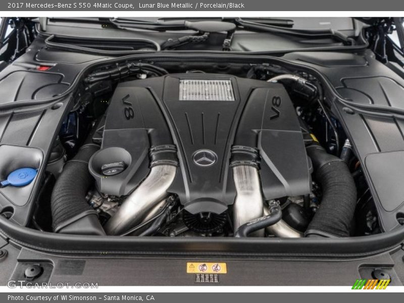  2017 S 550 4Matic Coupe Engine - 4.7 Liter DI biturbo DOHC 32-Valve VVT V8