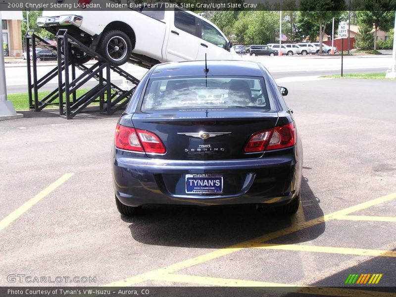Modern Blue Pearl / Dark Slate Gray/Light Slate Gray 2008 Chrysler Sebring LX Sedan