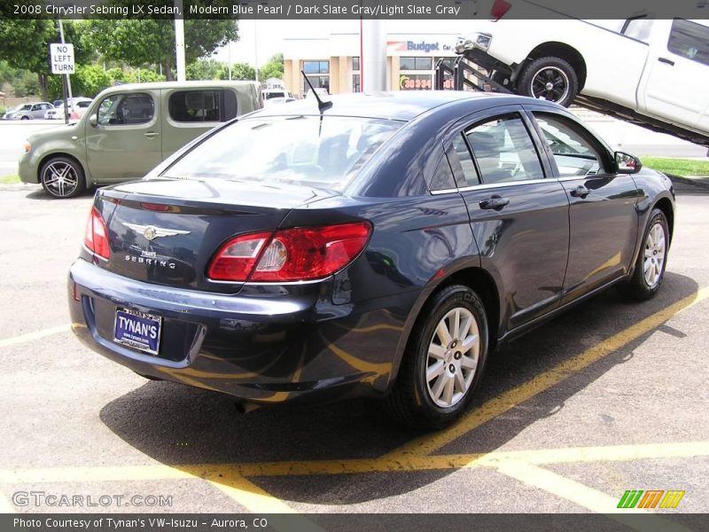 Modern Blue Pearl / Dark Slate Gray/Light Slate Gray 2008 Chrysler Sebring LX Sedan