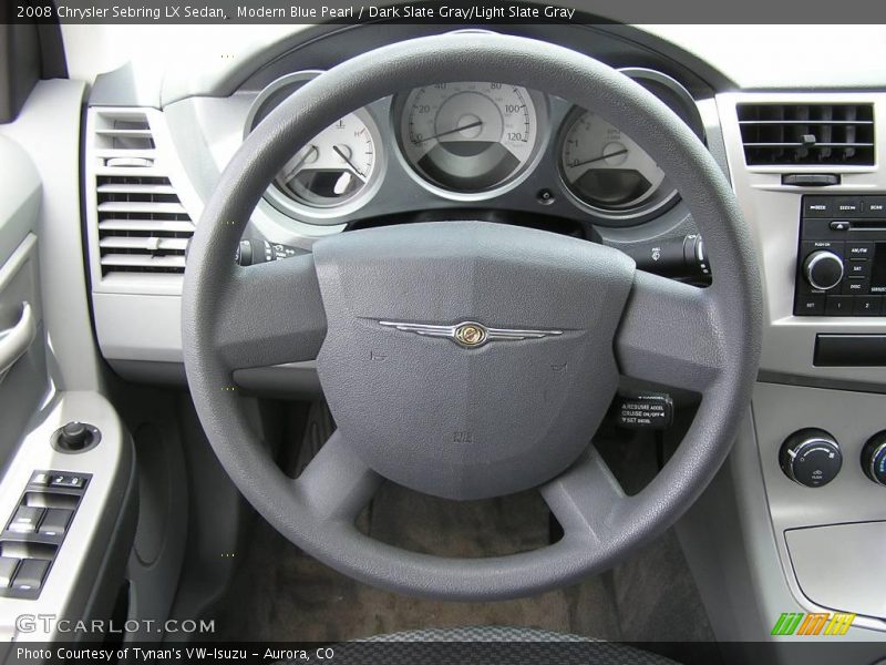 Modern Blue Pearl / Dark Slate Gray/Light Slate Gray 2008 Chrysler Sebring LX Sedan