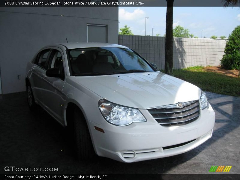 Stone White / Dark Slate Gray/Light Slate Gray 2008 Chrysler Sebring LX Sedan