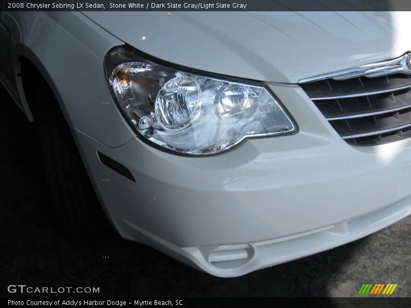 Stone White / Dark Slate Gray/Light Slate Gray 2008 Chrysler Sebring LX Sedan