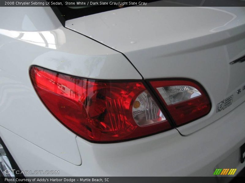 Stone White / Dark Slate Gray/Light Slate Gray 2008 Chrysler Sebring LX Sedan