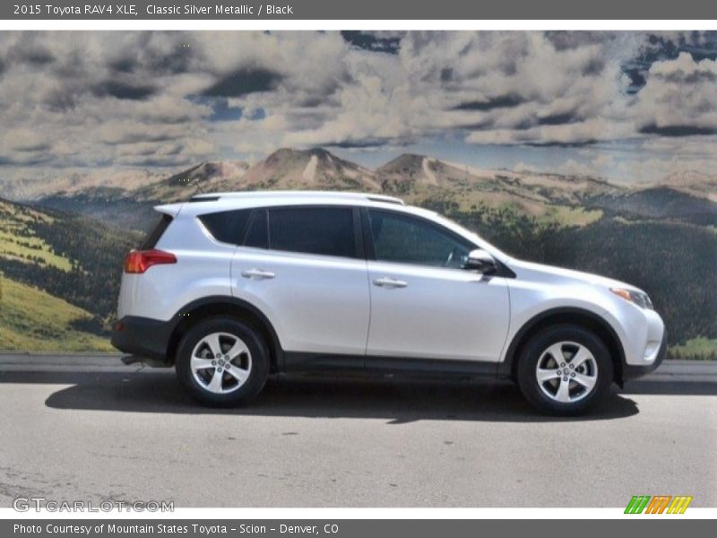 Classic Silver Metallic / Black 2015 Toyota RAV4 XLE