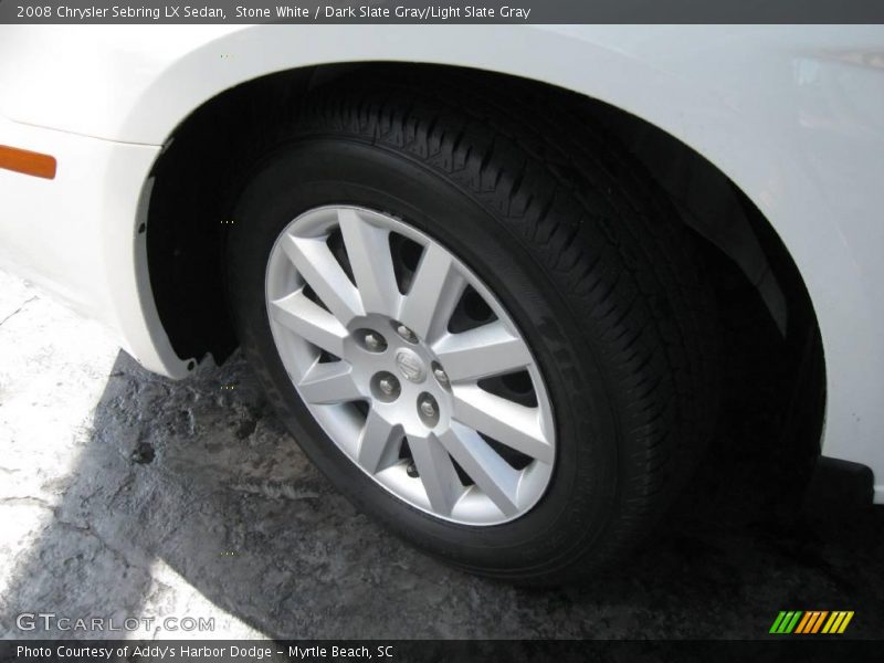 Stone White / Dark Slate Gray/Light Slate Gray 2008 Chrysler Sebring LX Sedan