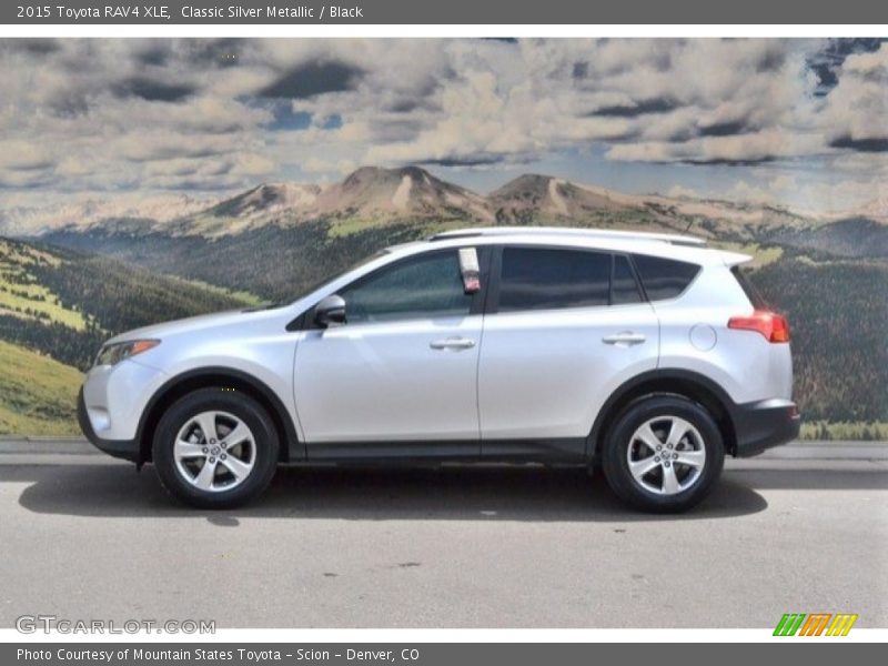 Classic Silver Metallic / Black 2015 Toyota RAV4 XLE