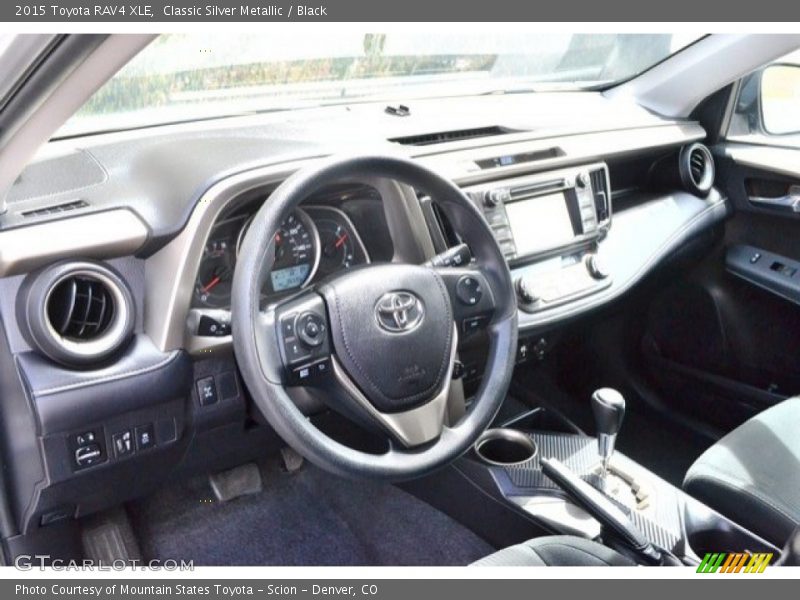 Classic Silver Metallic / Black 2015 Toyota RAV4 XLE