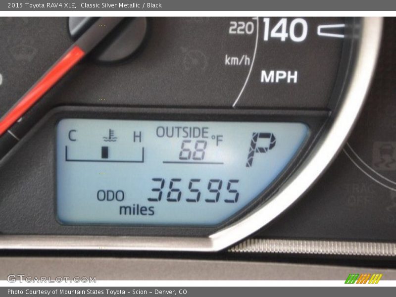 Classic Silver Metallic / Black 2015 Toyota RAV4 XLE