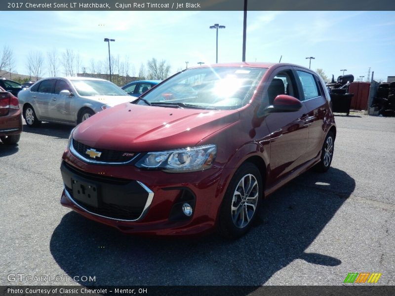 Cajun Red Tintcoat / Jet Black 2017 Chevrolet Sonic LT Hatchback
