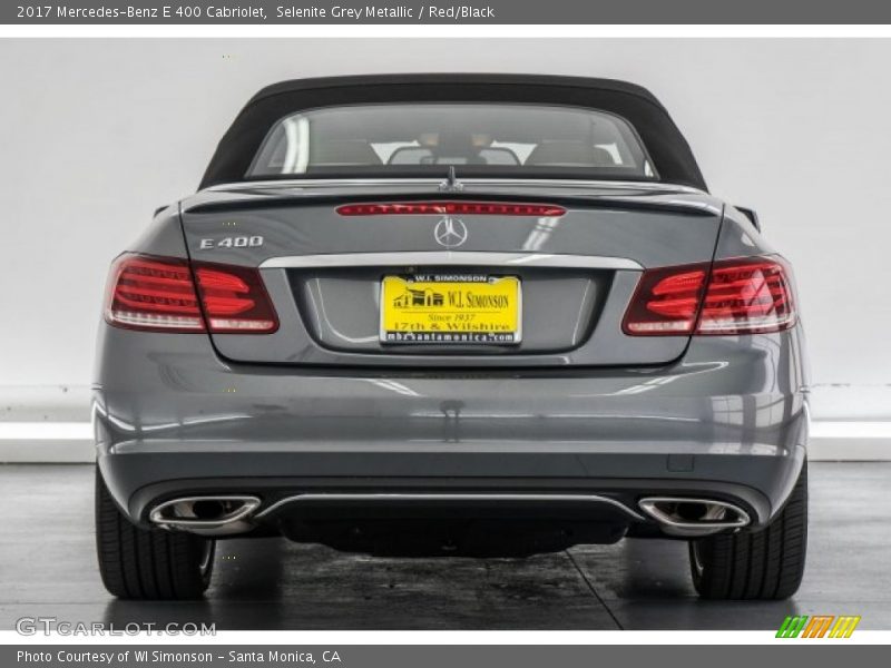 Selenite Grey Metallic / Red/Black 2017 Mercedes-Benz E 400 Cabriolet