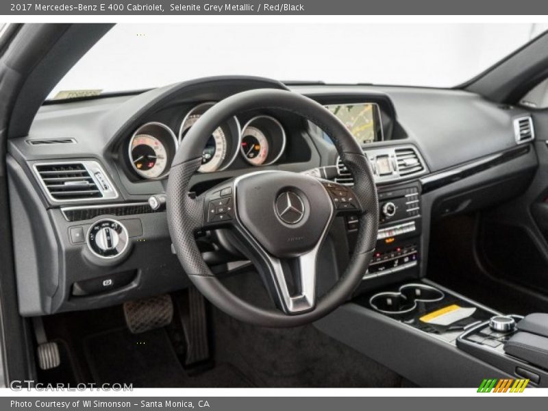 Selenite Grey Metallic / Red/Black 2017 Mercedes-Benz E 400 Cabriolet