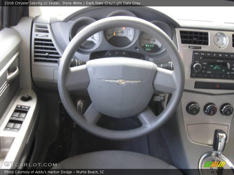 Stone White / Dark Slate Gray/Light Slate Gray 2008 Chrysler Sebring LX Sedan
