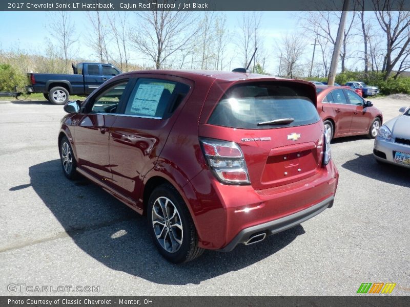 Cajun Red Tintcoat / Jet Black 2017 Chevrolet Sonic LT Hatchback