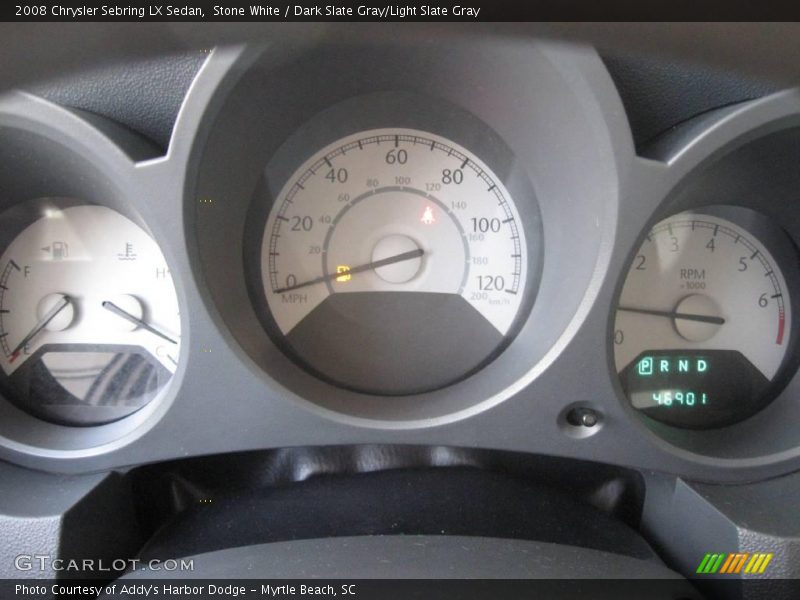 Stone White / Dark Slate Gray/Light Slate Gray 2008 Chrysler Sebring LX Sedan