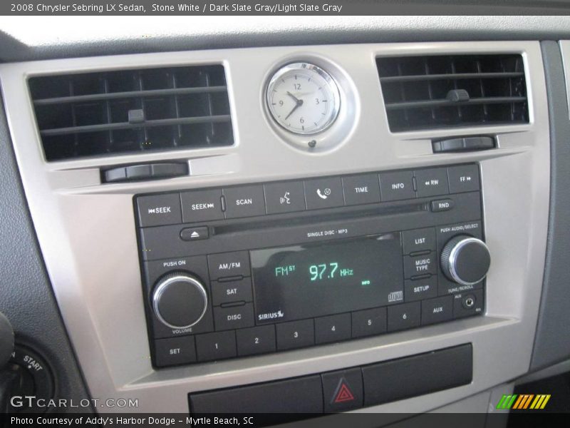 Stone White / Dark Slate Gray/Light Slate Gray 2008 Chrysler Sebring LX Sedan